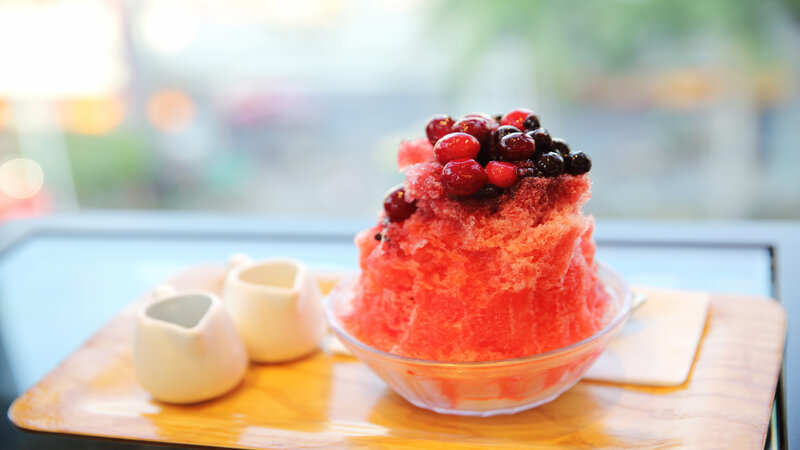 Signs of the Best Shaved Snow Dessert Shop